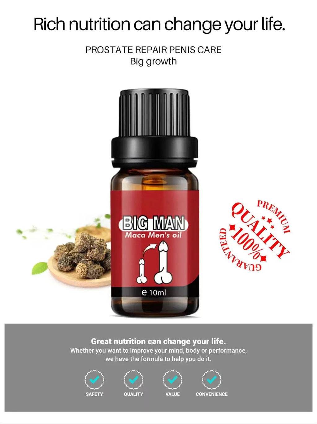 Maca Herbal Penis Enlargement Oil 10ml