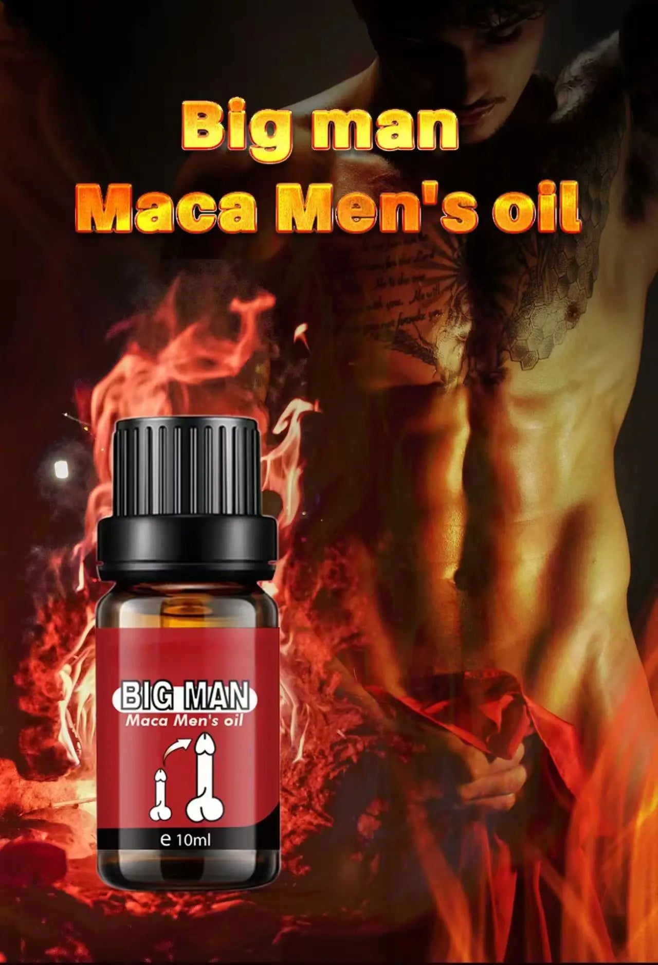 Maca Herbal Penis Enlargement Oil 10ml